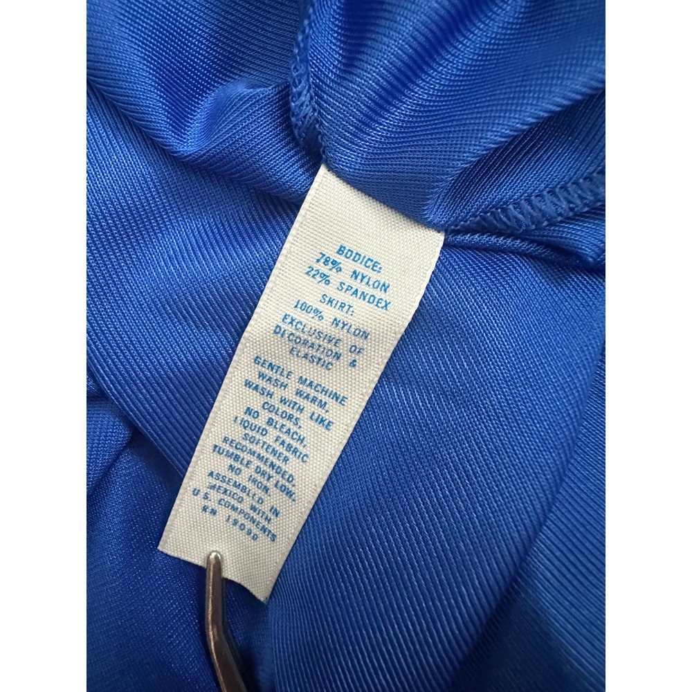 Vintage Vandemere Olga Cobalt Blue Maxi Nightgown M Lace Bodice Full Sweep Glam - Picture 6 of 8